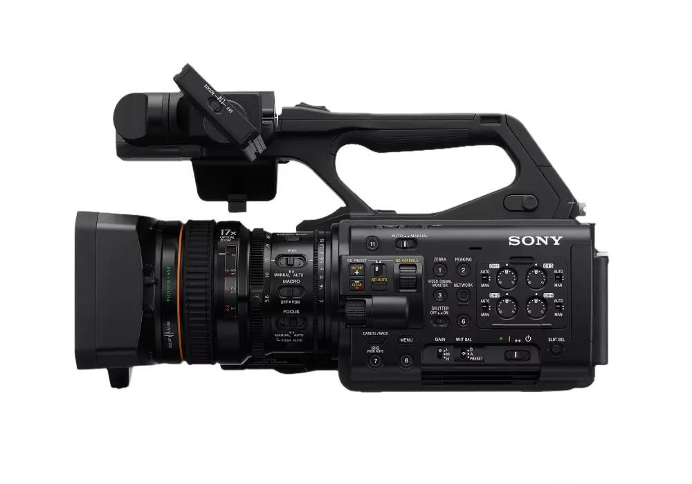Sony Z300 zijaanzicht